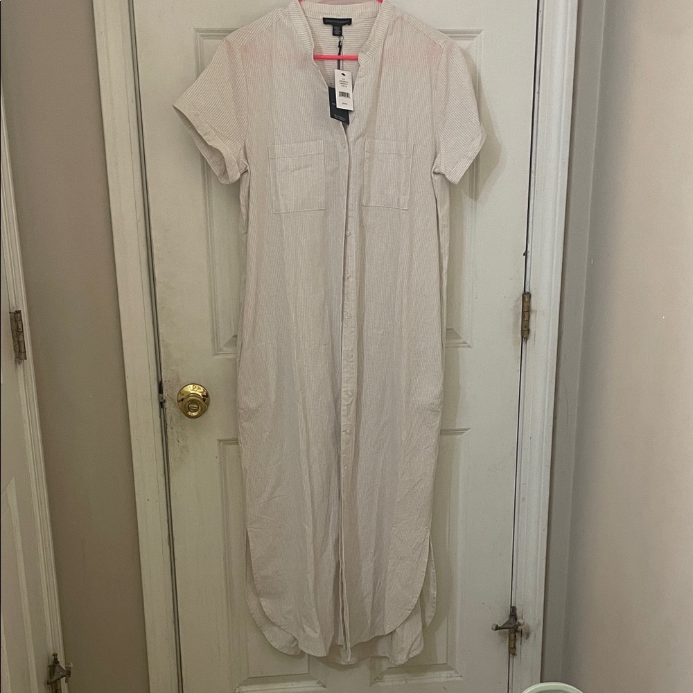 Saks Fifth Avenue Black Label Cream Maxi Dress